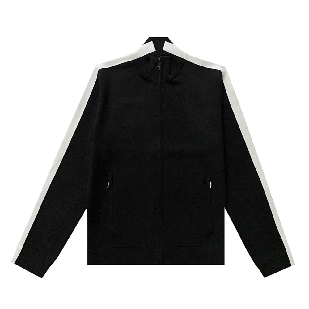 VINCE Men's Striped Zip Track Jacket